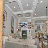 Custom built-ins and coffered ceiling in Andersonville