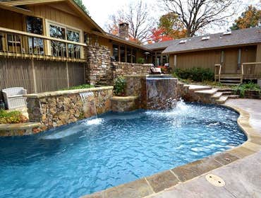 Pool with Waterfalls