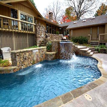 Pool with Waterfalls
