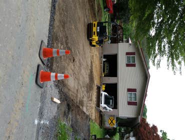 Excavating Excavating and prepping for blacktop.