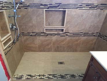 Shower and Flooring Design/Build Remodel