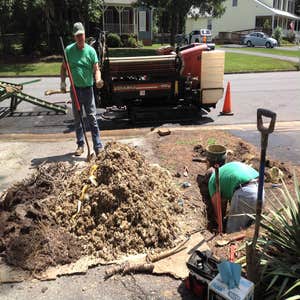 Trenchless water line replace