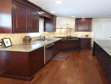 Kitchen/Addition Project was a 16'x22' living room, kitchen, and mud room with storage addition. Located in the Pottstown, Pennsylvania area.