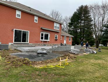 Photos by Gibbs Construction Services Inc #8 This project started out as a Patio Repair that became a full Patio and Stair/Landing Installation. The ex
