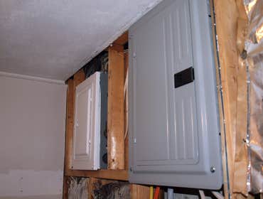 sub-panel installation