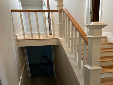 New interior stair (balusters) wood