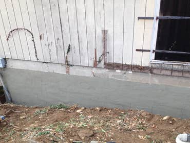 Barn foundation repair