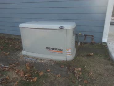 back up generator install