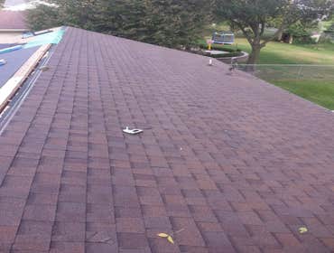 K2K construction Repaired roof sheathing, and re-shingled