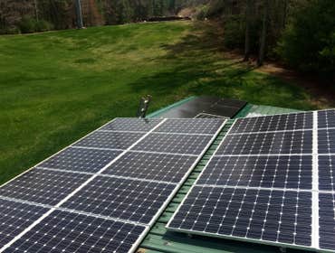 Photos by Plymouth Solar Energy #1 Ground Mounted hillside array