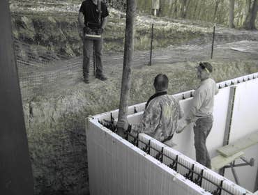 Photos from ICF Installation Associates, LLC The following pictures are taken at various jobs we have done. The first ones are of the basement of an A