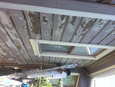 100 year old wall-before