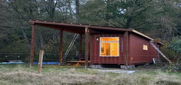 Conex cabin roof design and build