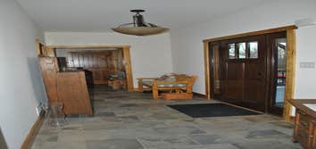Eagle Rock Tiled shower stall and foyer.