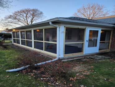 Screened Porch by Honor Built Handyman & Home Solutions, LLC #1 Old screened porch was full of torn screens and a rotting frame, we removed that and re