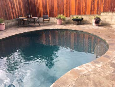 Paved Stone Pool Deck