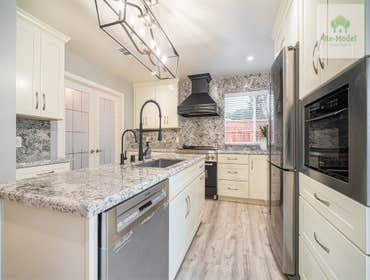 Addition, Kitchen and master bathroom remodel in San Jose In this project's scope of work, we created an addition to the backside of the house, includi