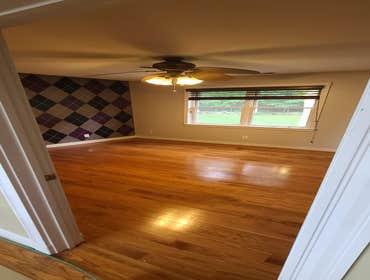Photos by Kmas Construction Group #7 Removal of existing carpet and underlayment installation and new hardwood floors