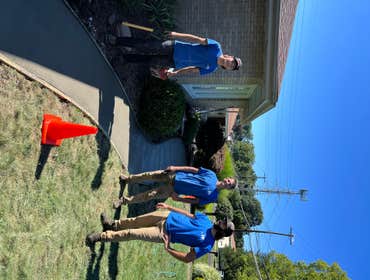 Concrete Sidewalk installation! We removed the old sidewalk made of pea gravel and stone. Then we laid a beautiful concrete sidewalk!