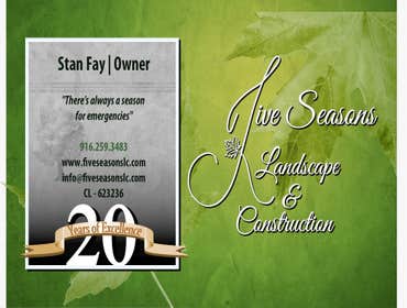 Five Seasons Landscape Construction Project 1 We do commercial all the way to Courtyard size yards
Our motto is "There's always a special season for y