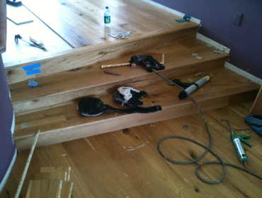 flooring and stair