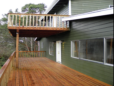 New deck with new siding