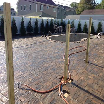 3-Pc Brick Paver Pool Surround