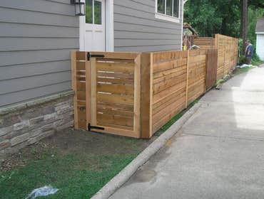Custom Spaced Horizontal Cedar