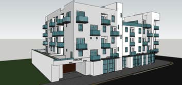 38 Unit Mixed Use Sam Aslanian Architect designed a mixed use project in NoHo Arts District on a commercial corner lot that includes 38 luxury apartmen