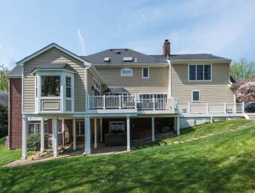Rear, Family Room Addition, Deck Extension, and Interior Remodel in McLean, VA