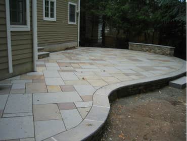 Bluestone Patio - raised