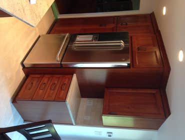 Ulmer kitchen New Kitchen cabinets and flooring.
