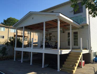 Deck with roof - in progress