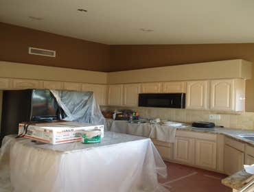 Project photos from Cadillac Tile Company L L C Here we have a good example of before[left side] and after photos, This is just a very small sample of 