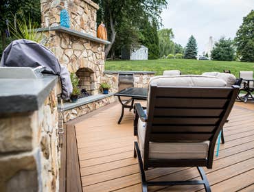 Outside Oasis This deck was big! It gave the clients tons of outdoor living space for family fun!