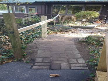 Paver sidewalk