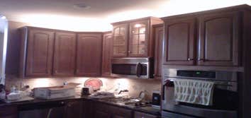 old work under cabinet/over ca