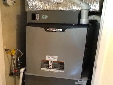 Gas Furnace located in a close