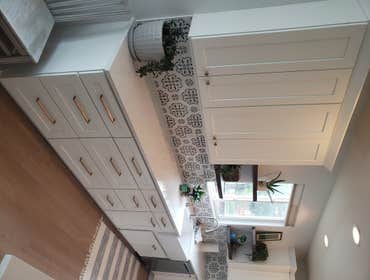 KITCHEN COMPLETE - NEW FLOOR SANDED STAINED