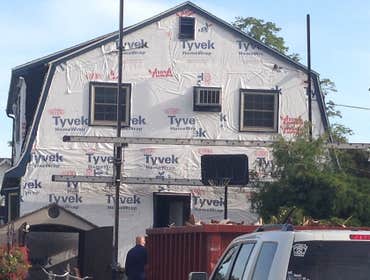House in tyvek