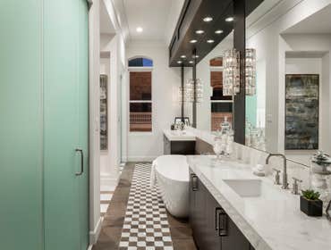 Luxury Urban This urban luxury home features many unique finishes to the downtown Phoenix area. The kitchen boasts finishes such as concrete counters,