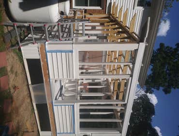 Photos by Perched Eagle Construction #1 Trex Deck build along with exterior painting