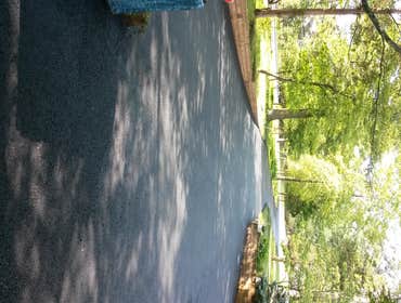 Hot tar seal coat after