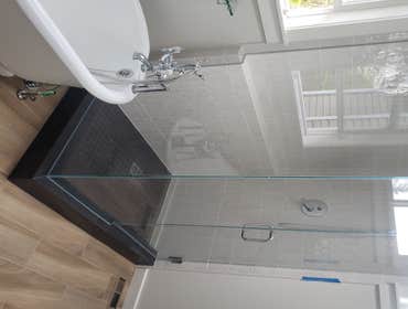 New tile shower&glass door