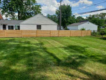 Custom Spaced Horizontal Cedar