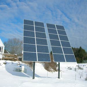 Photos by Plymouth Solar Energy #1 Ground Mounted hillside array