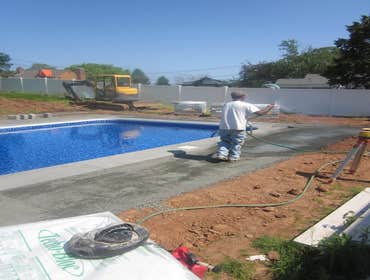 Photos by Dunn Landscape Construction #1 After initial pool installation provide all hardscape including retaining walls, pool deck, walkways and plant