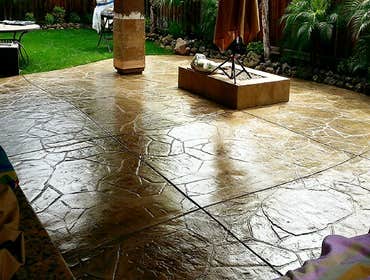 stamped concrete