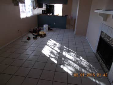 Living room floor remodel