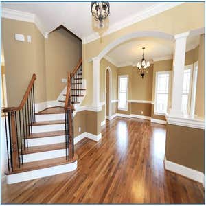 Photos by Lopez Solution Paint LLC The owner bought this house ,They decided to completely paint the interior of the house adding more neutral colors.